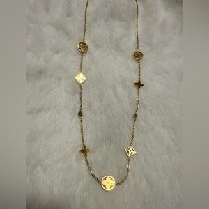 Luxury 18K Goldpated Necklace LV Style